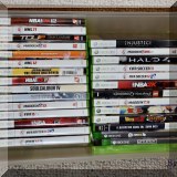 E15. Xbox 360 games.